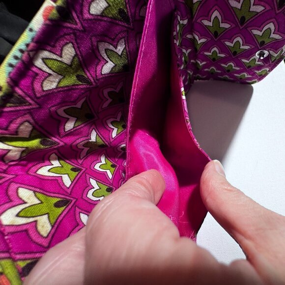 Vera Bradley Compact Pink Paisley Wallet - Picture 5 of 6